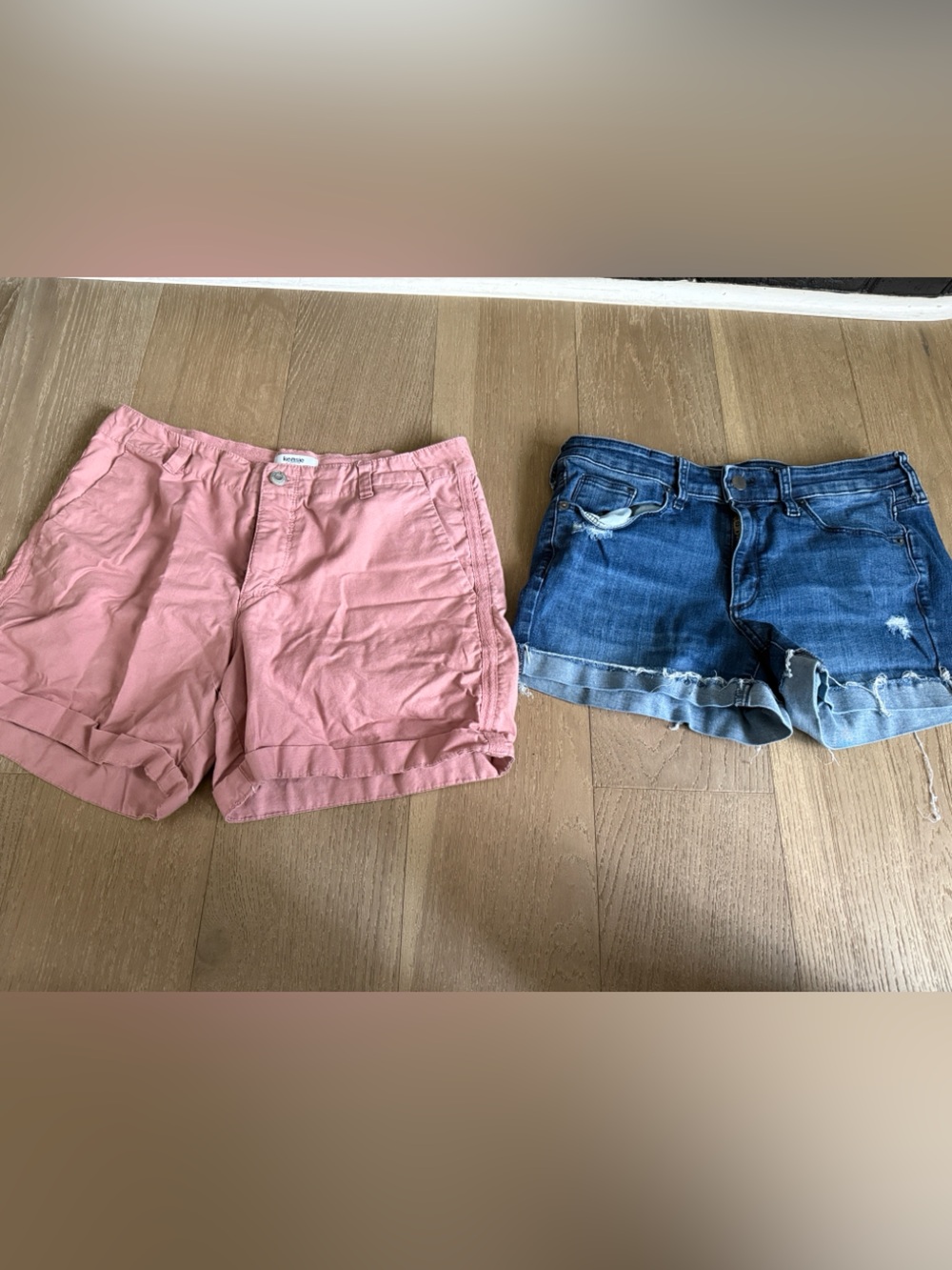 Kensie Pink Cotton Casual Shorts and universal thread